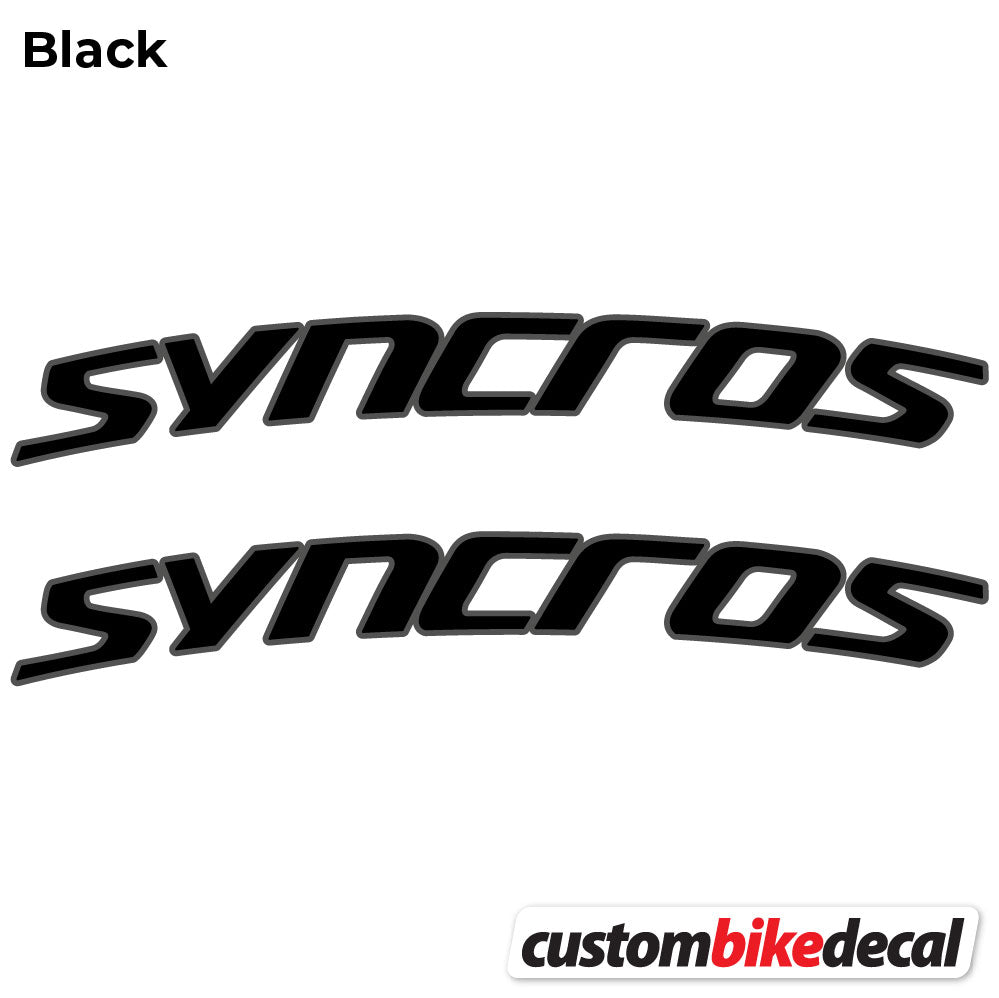 Aufkleber, Syncross Fraser IC SL, Lenkeraufkleber Vinyl