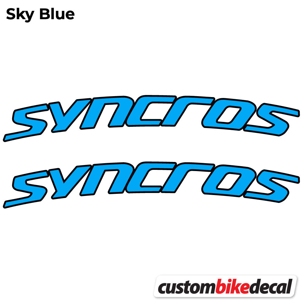 Aufkleber, Syncross Fraser IC SL, Lenkeraufkleber Vinyl