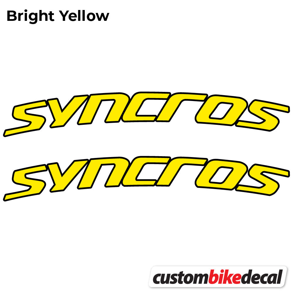 Aufkleber, Syncross Fraser IC SL, Lenkeraufkleber Vinyl