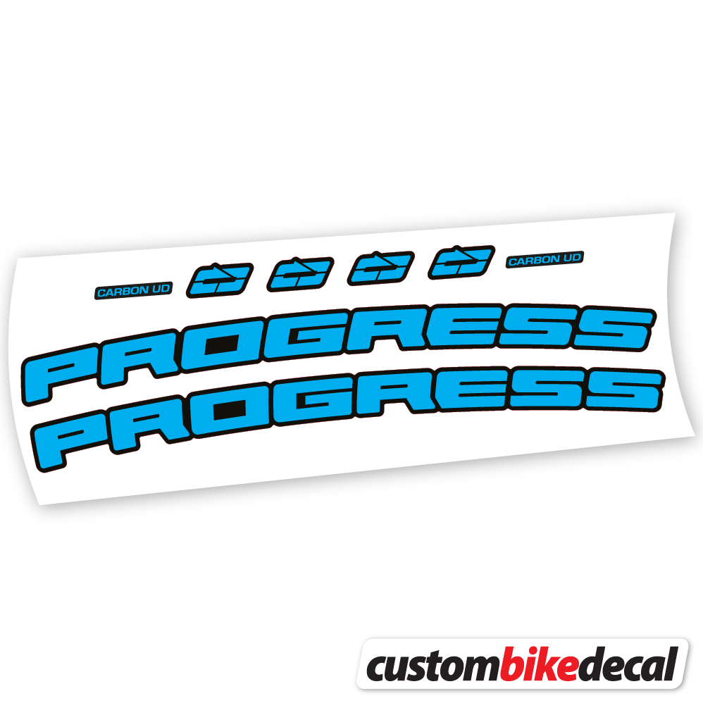 Decal Progress PG-235 MTB Carbon Cockpit -17º, Handlebar sticker vinyl