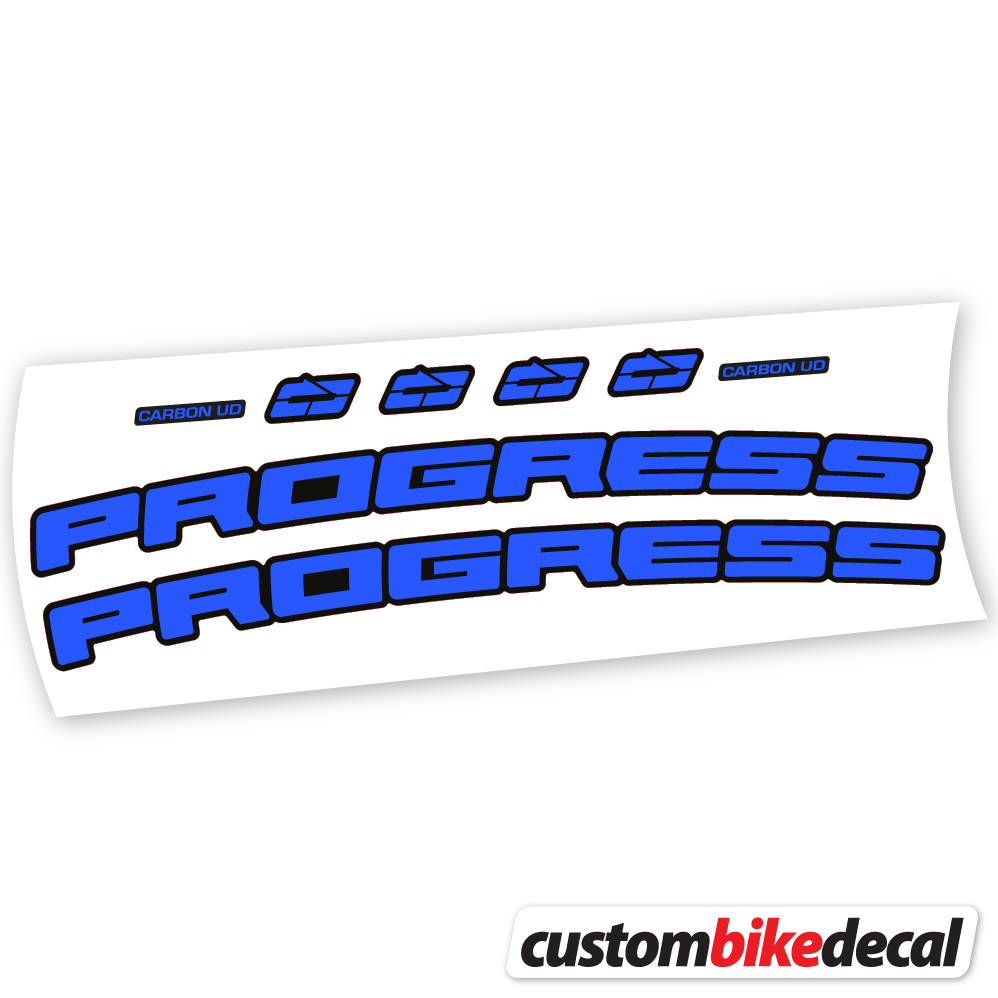 Decal Progress PG-235 MTB Carbon Cockpit -17º, Handlebar sticker vinyl