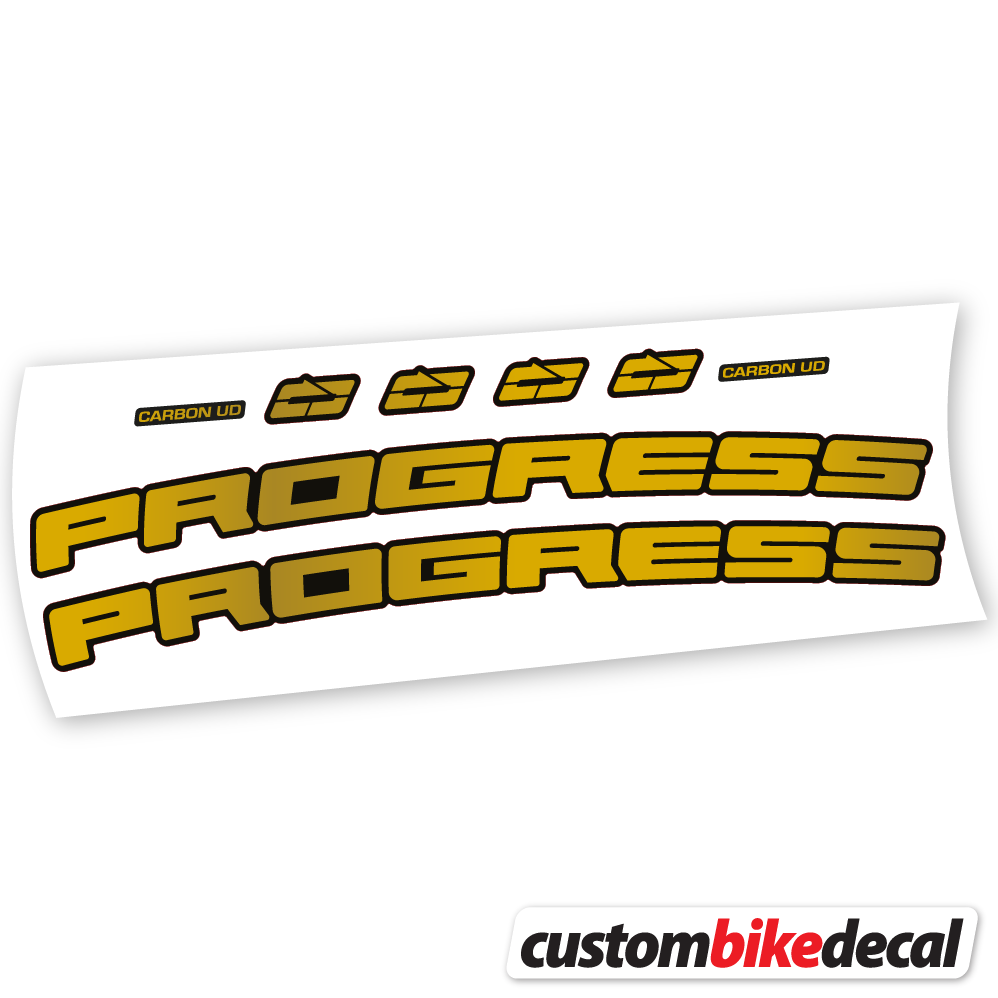Decal Progress PG-235 MTB Carbon Cockpit -17º, Handlebar sticker vinyl