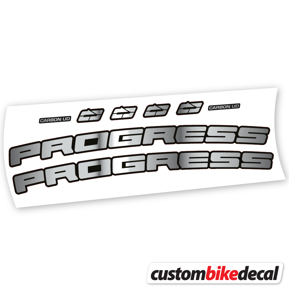 Decal Progress PG-235 MTB Carbon Cockpit -17º, Handlebar sticker vinyl