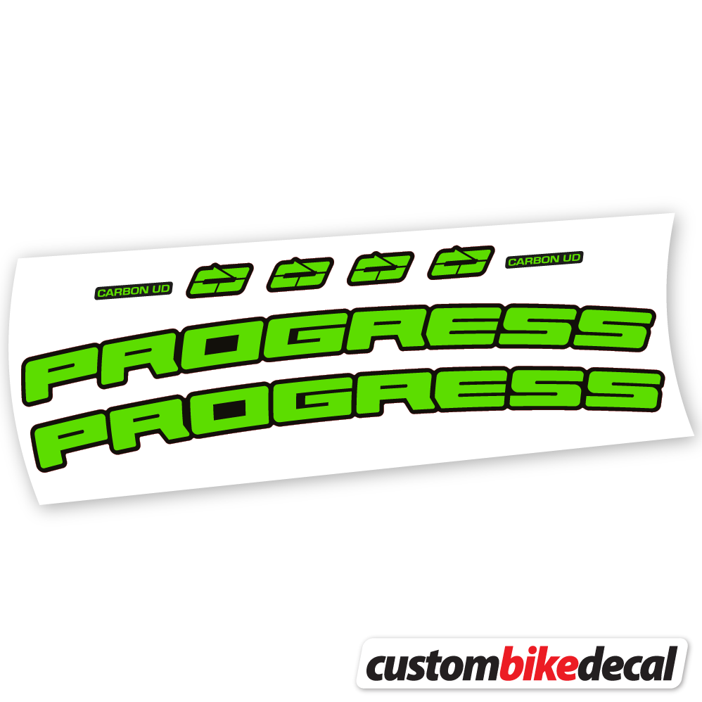 Decal Progress PG-235 MTB Carbon Cockpit -17º, Handlebar sticker vinyl