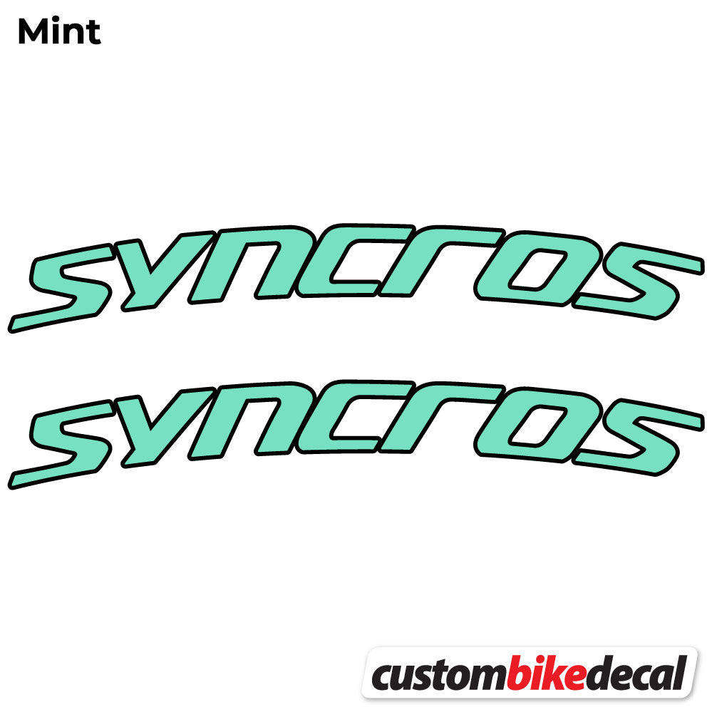 Aufkleber, Syncross Fraser IC SL, Lenkeraufkleber Vinyl