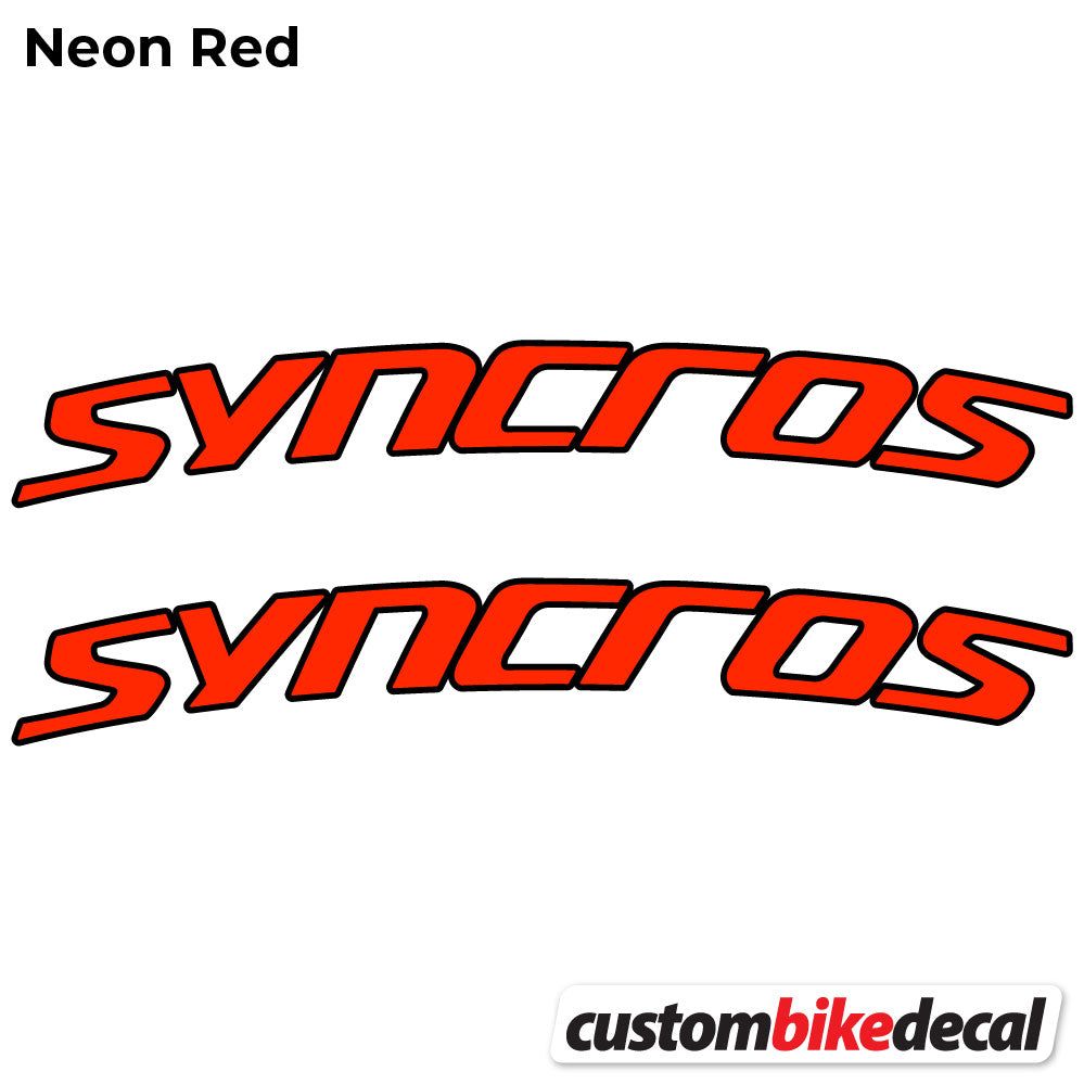 Aufkleber, Syncross Fraser IC SL, Lenkeraufkleber Vinyl