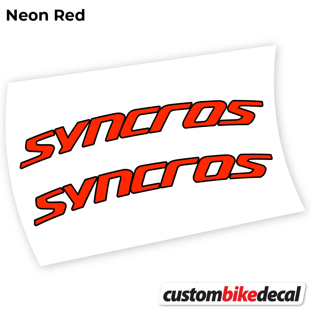 Decal, Syncross Fraser IC SL, Handlebar, Sticker Vinyl
