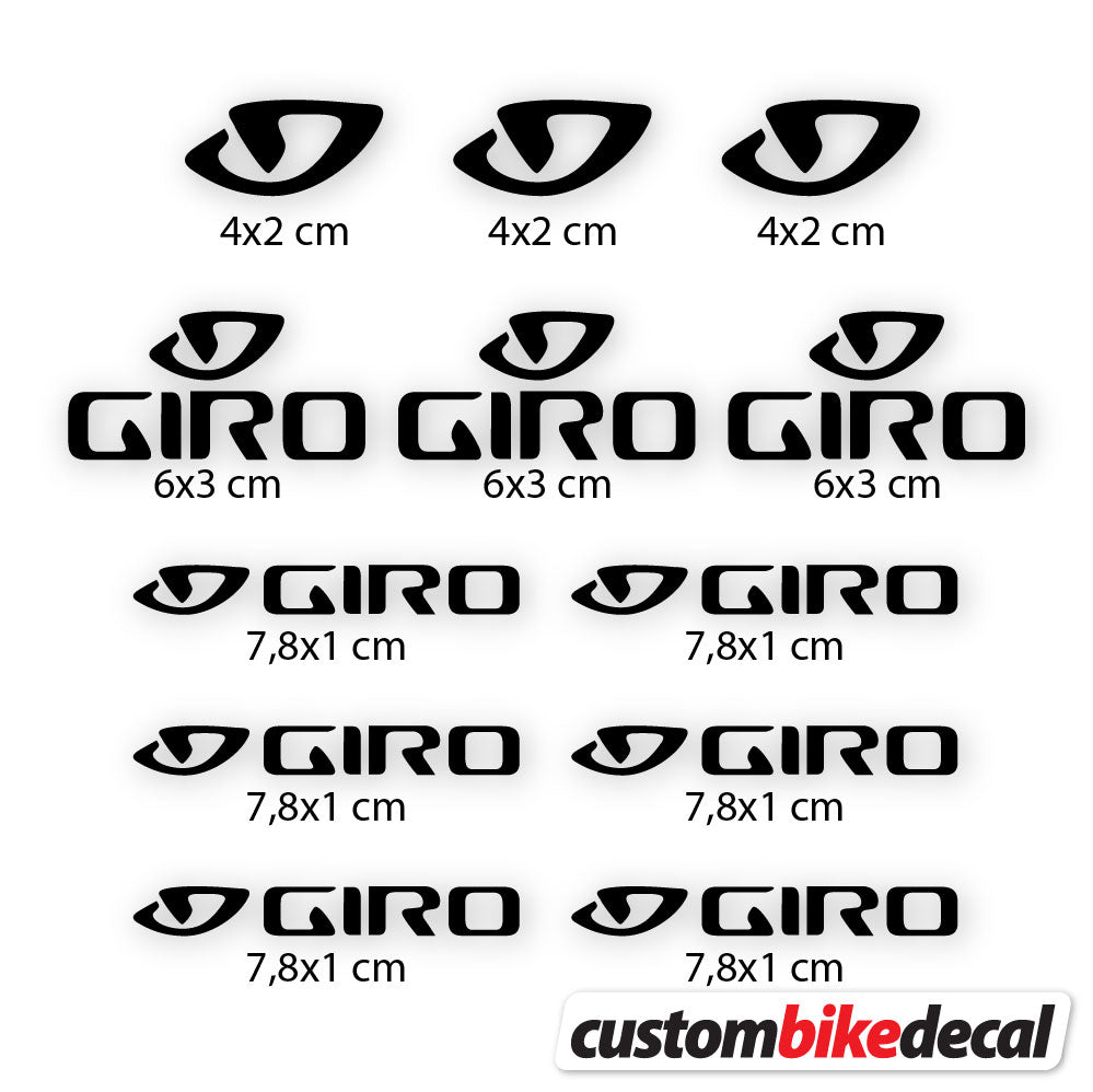 Aufkleber, Giro, Casco, Vinyl-Aufkleber