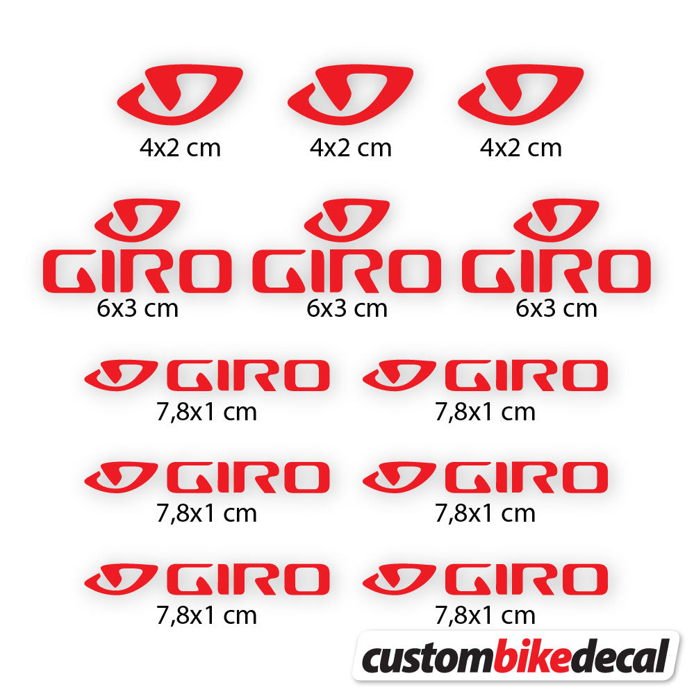Aufkleber, Giro, Casco, Vinyl-Aufkleber