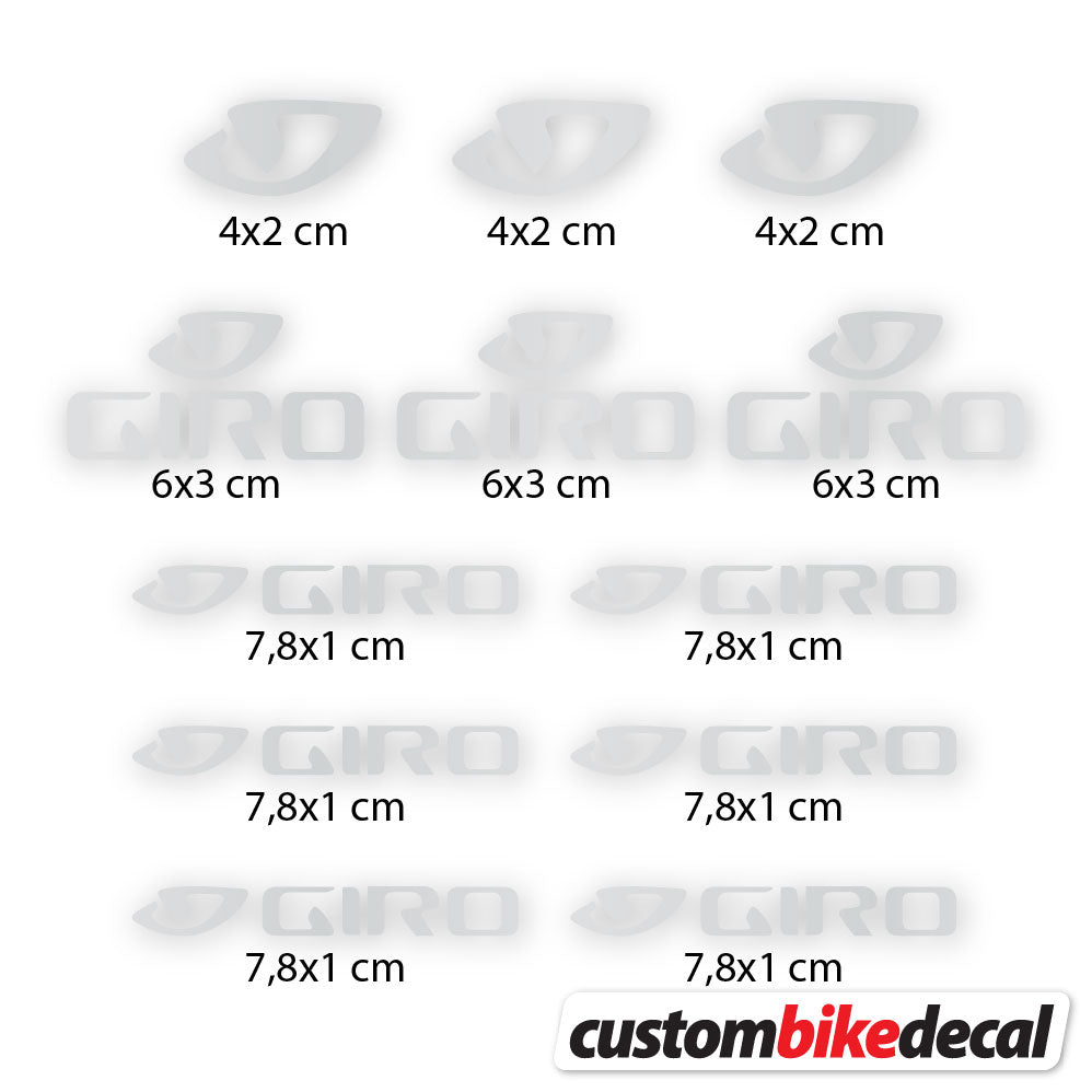 Aufkleber, Giro, Casco, Vinyl-Aufkleber