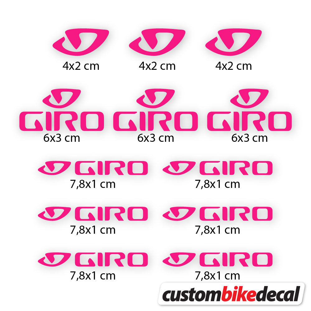 Aufkleber, Giro, Casco, Vinyl-Aufkleber