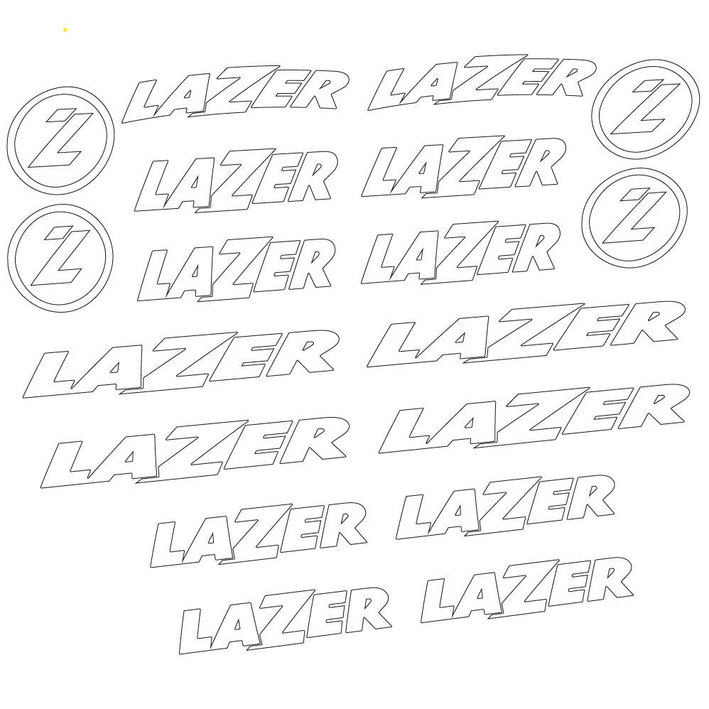 Decals for Lazer Helmet Logo in Vinyl