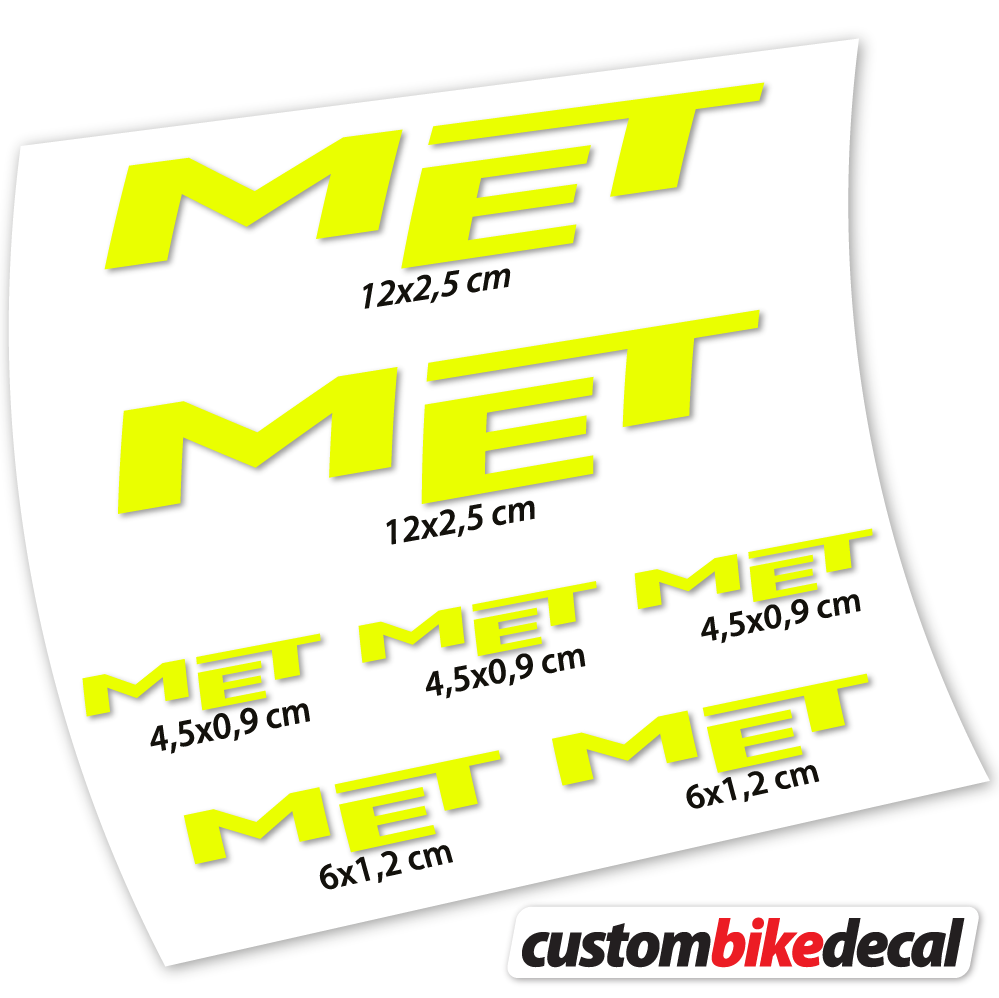 Decal Met, Helmet Sticker vinyl