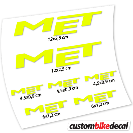 Met Helmaufkleber