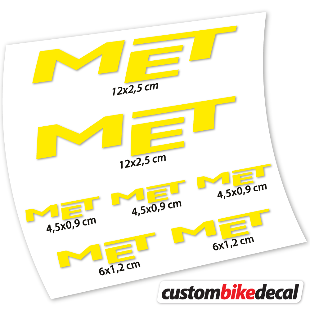 Decal Met, Helmet Sticker vinyl