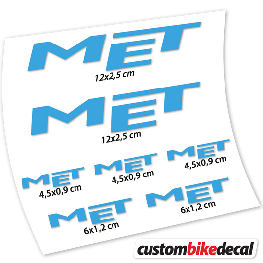 Met Helmaufkleber