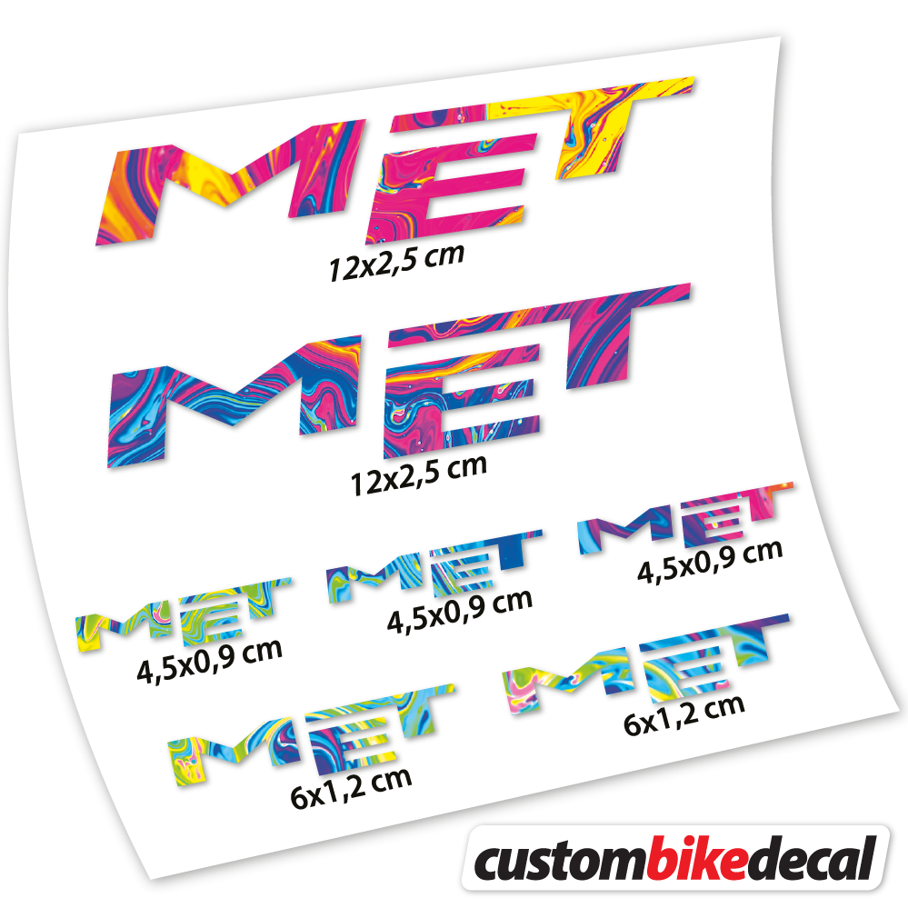 Decal Met, Helmet Sticker vinyl