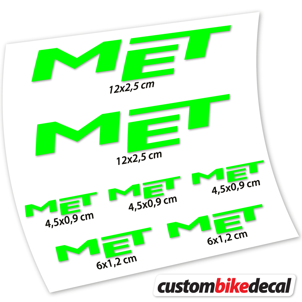 Decal Met, Helmet Sticker vinyl