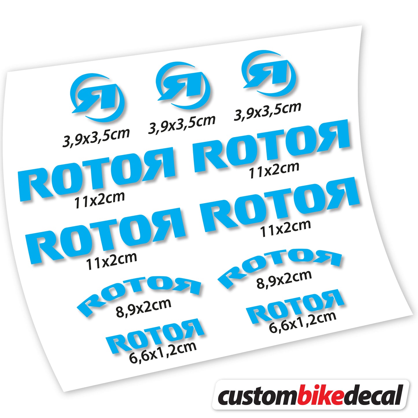 Aufkleber Rotor, Logo-Aufkleber Vinyl