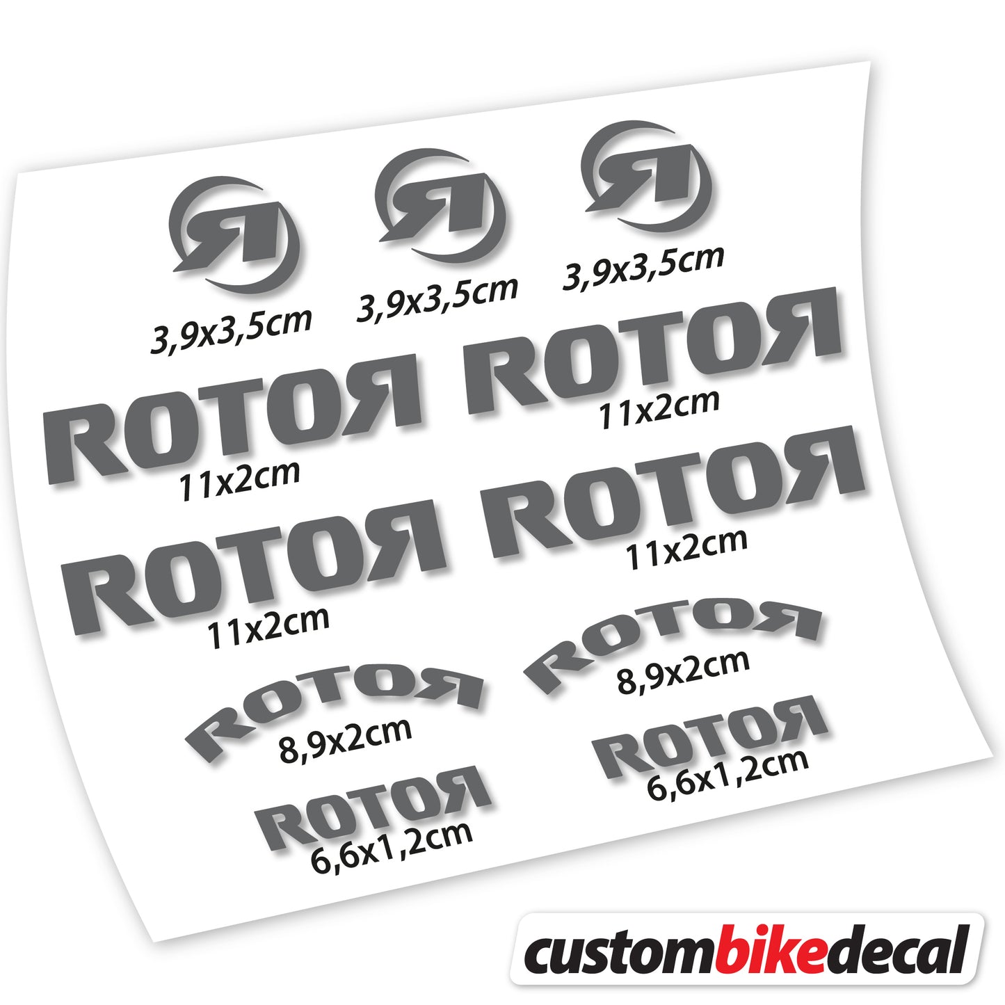 Aufkleber Rotor, Logo-Aufkleber Vinyl