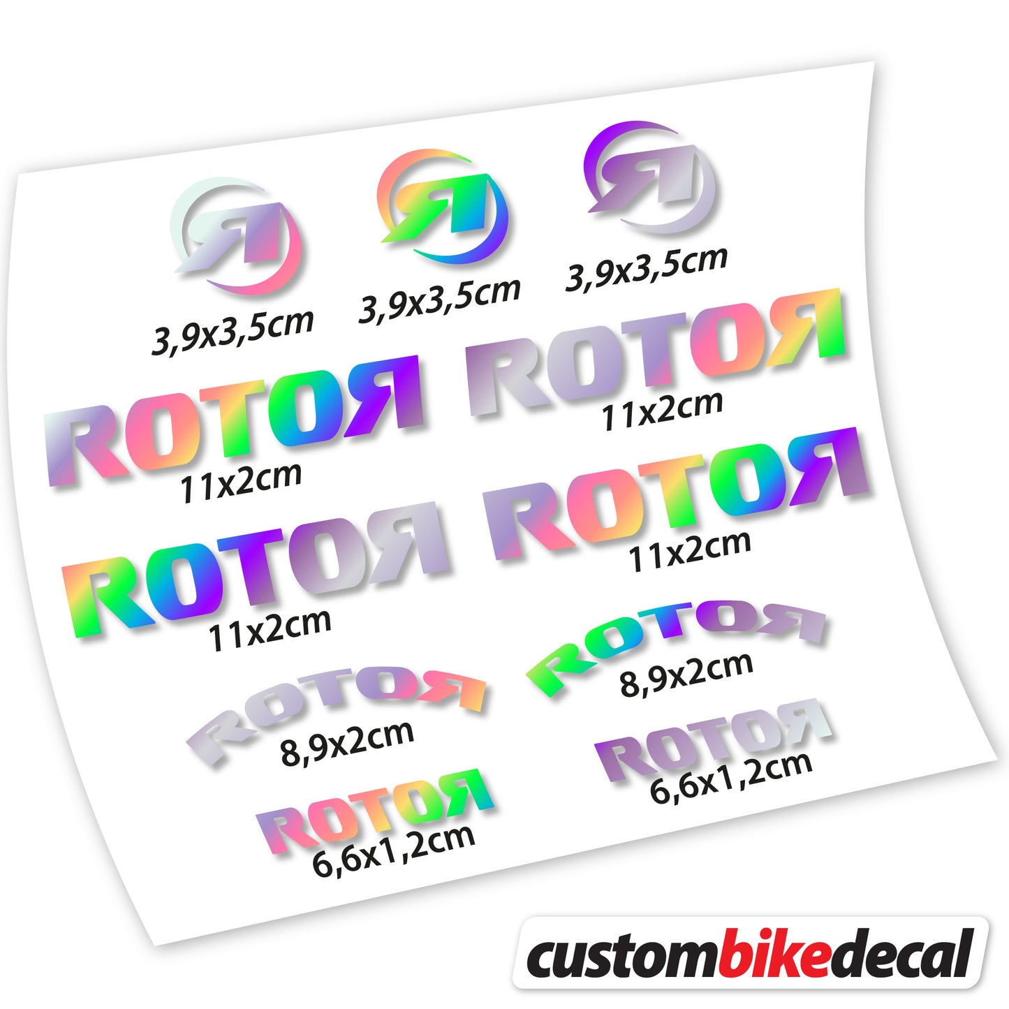 Aufkleber Rotor, Logo-Aufkleber Vinyl