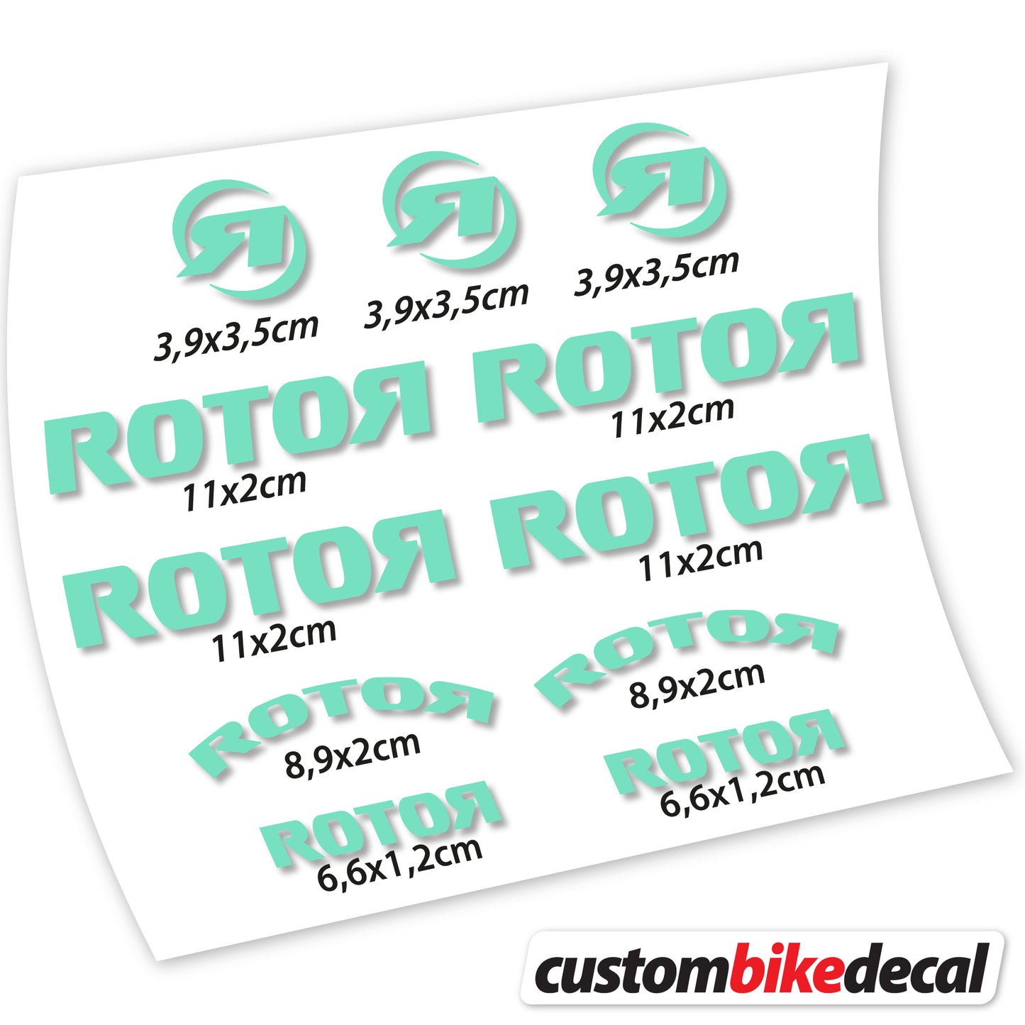 Aufkleber Rotor, Logo-Aufkleber Vinyl