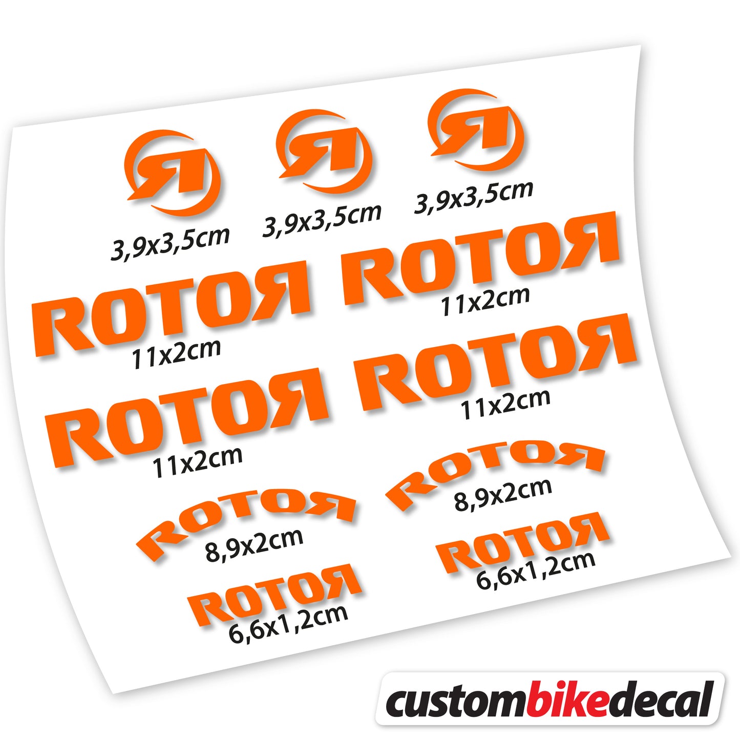 Aufkleber Rotor, Logo-Aufkleber Vinyl
