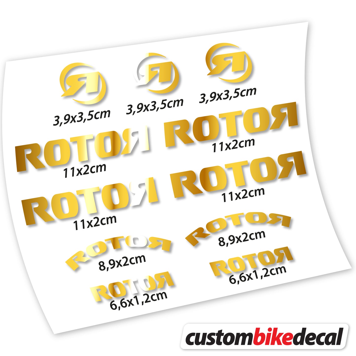 Aufkleber Rotor, Logo-Aufkleber Vinyl