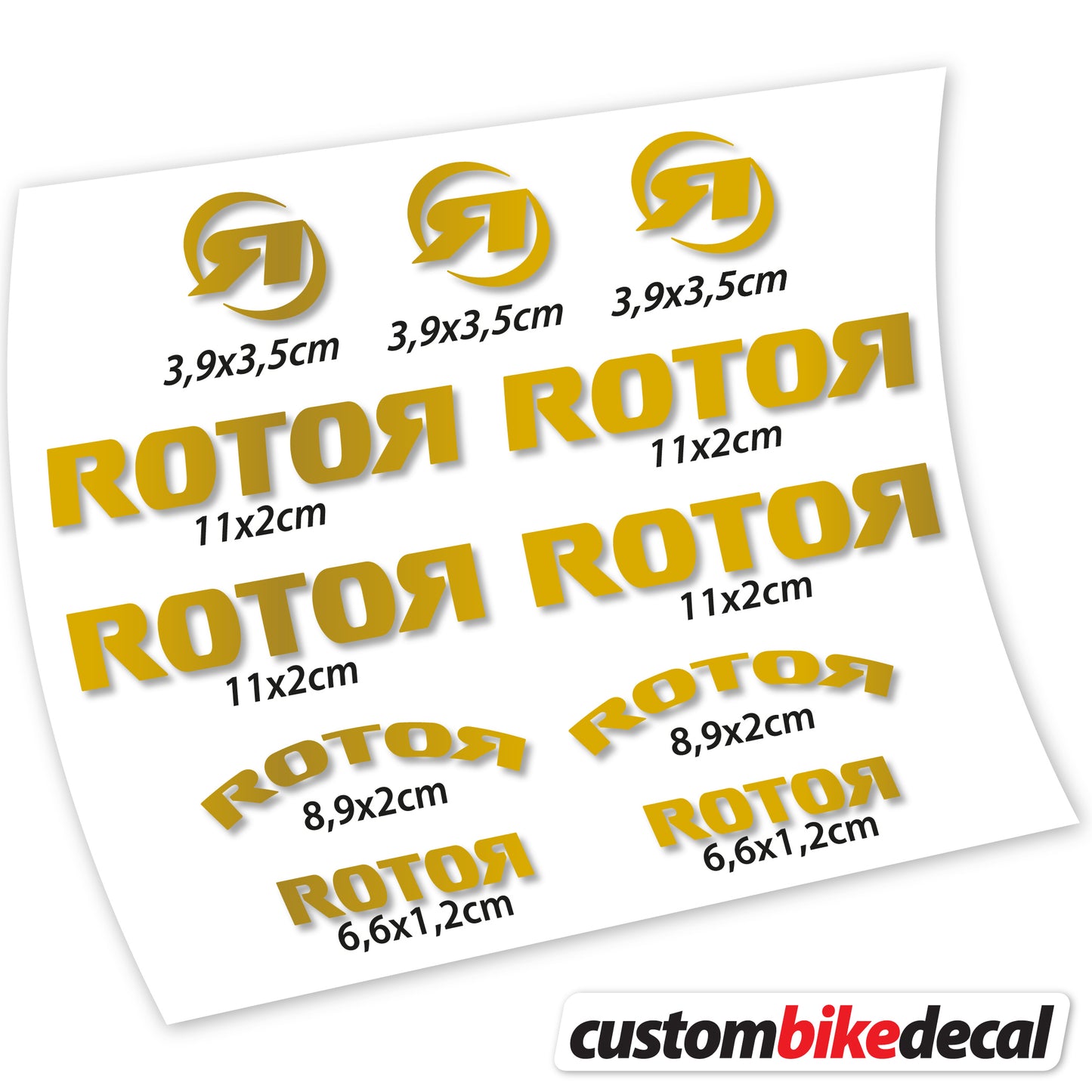 Aufkleber Rotor, Logo-Aufkleber Vinyl