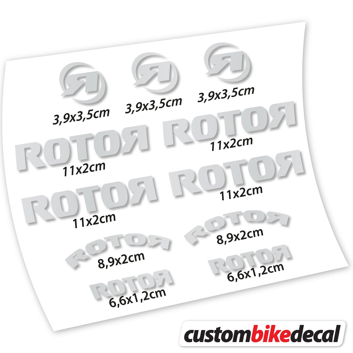 Aufkleber Rotor, Logo-Aufkleber Vinyl