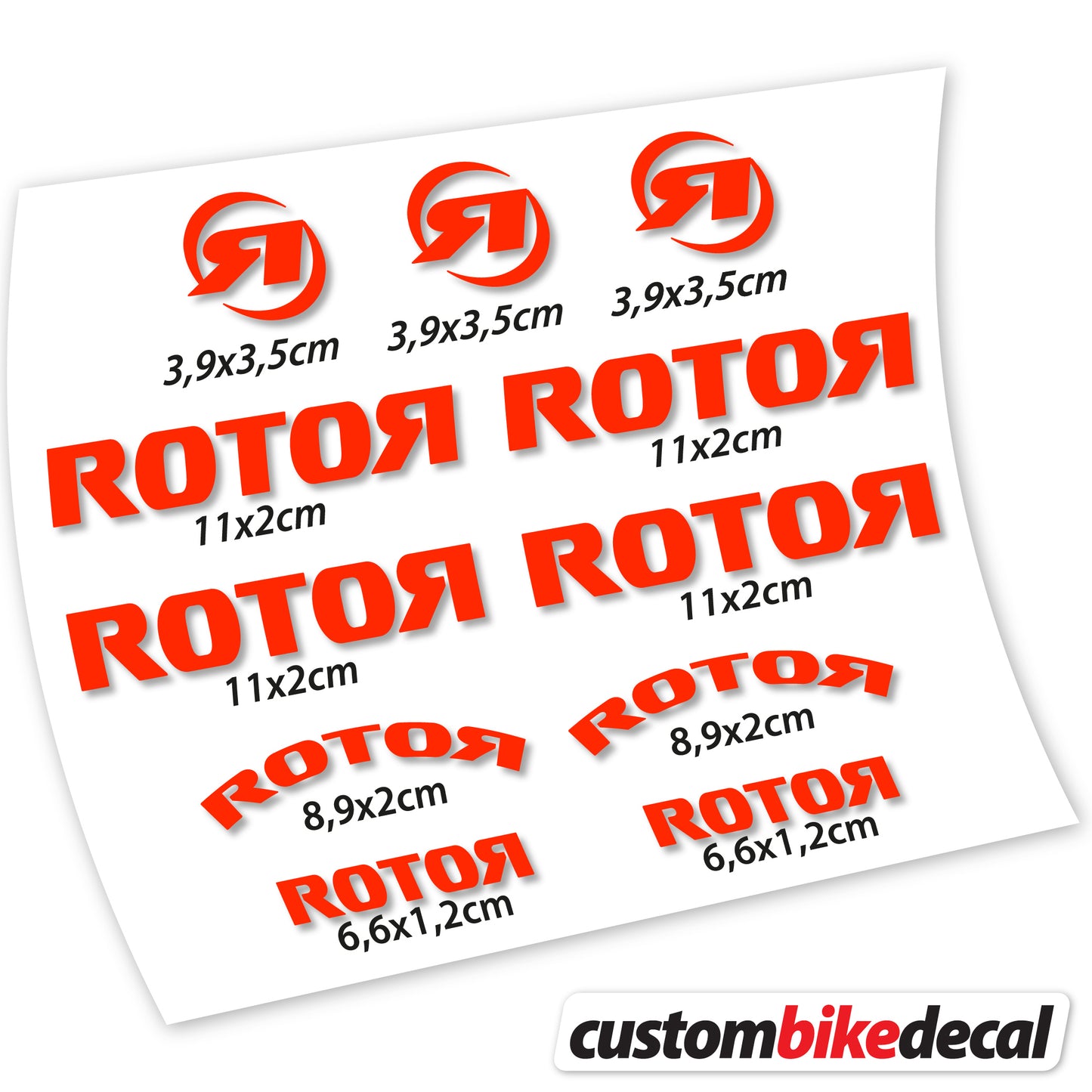 Aufkleber Rotor, Logo-Aufkleber Vinyl