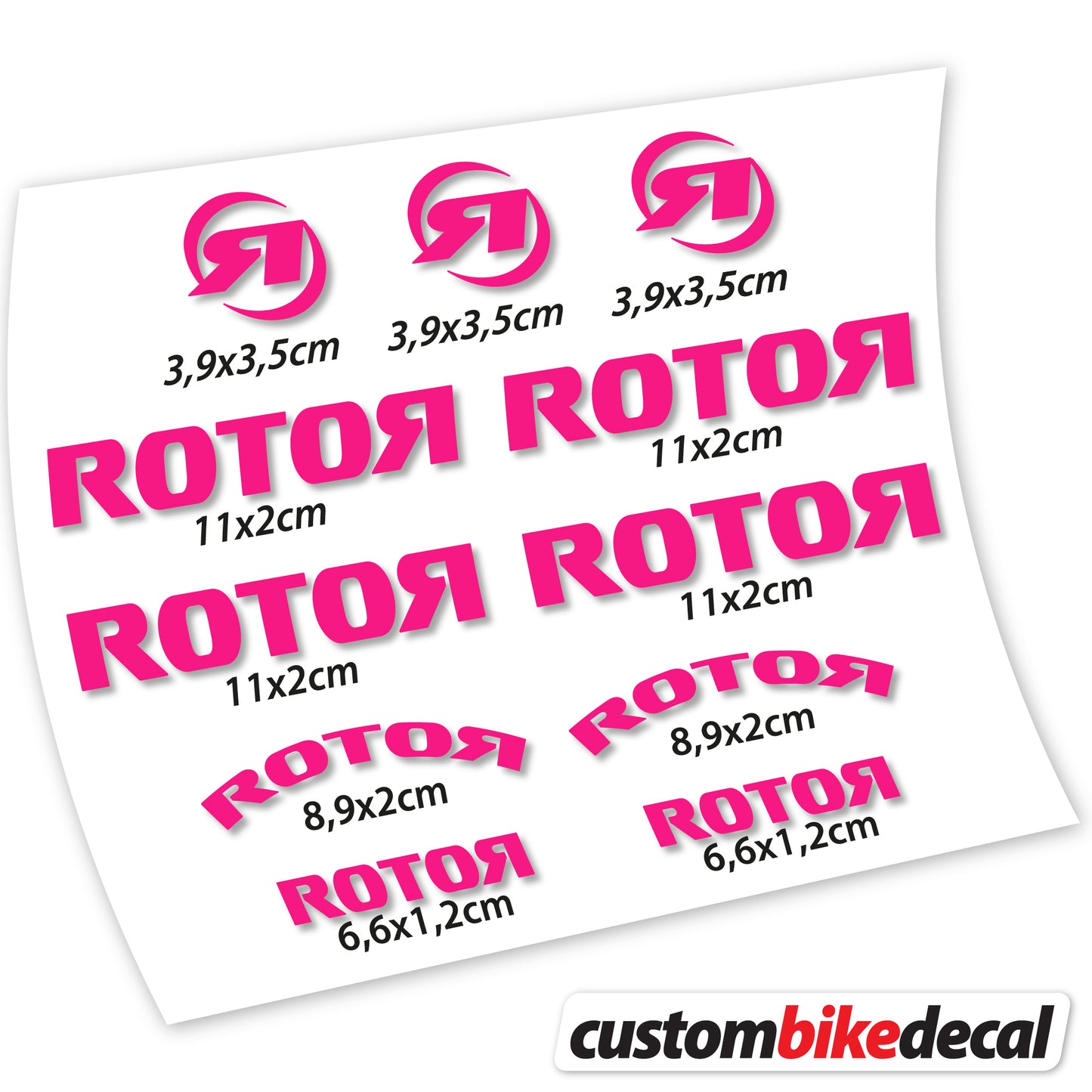 Aufkleber Rotor, Logo-Aufkleber Vinyl