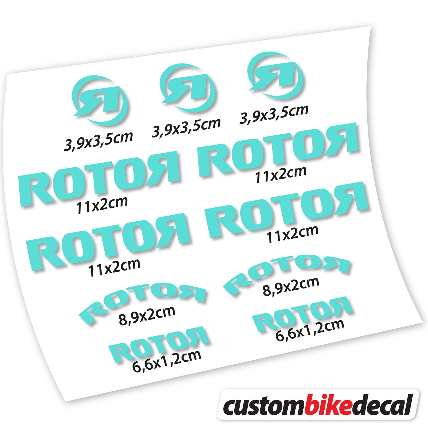 Aufkleber Rotor, Logo-Aufkleber Vinyl
