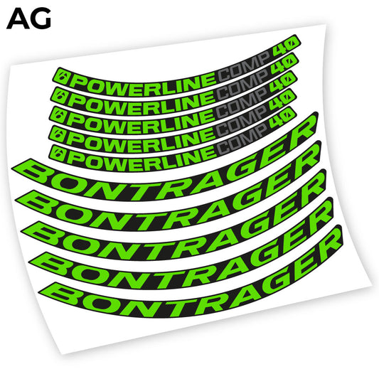 Decal Bontrager Powerline Comp 40, Mountain Wheel Bikes sticker vinyl