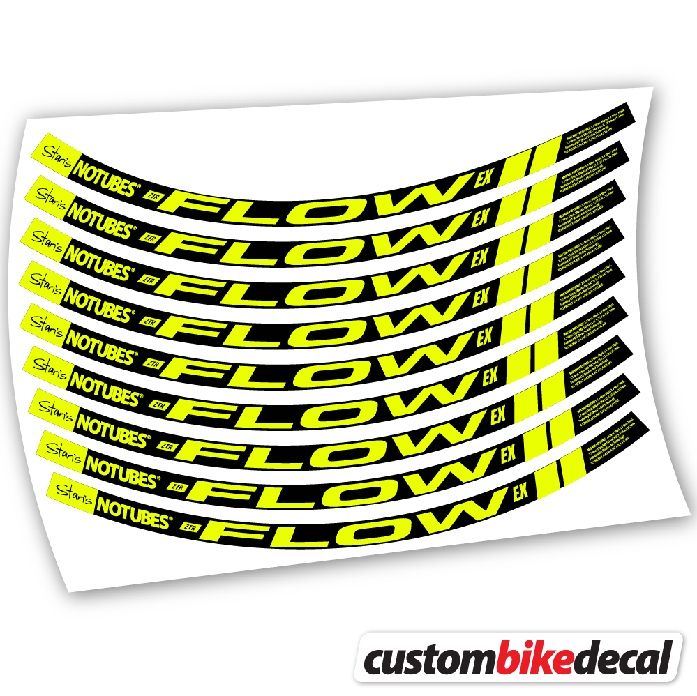 Decal Notubes ZTR Flow Ex 2015, Mountain Wheel Bikes MTB Sticker vinyl