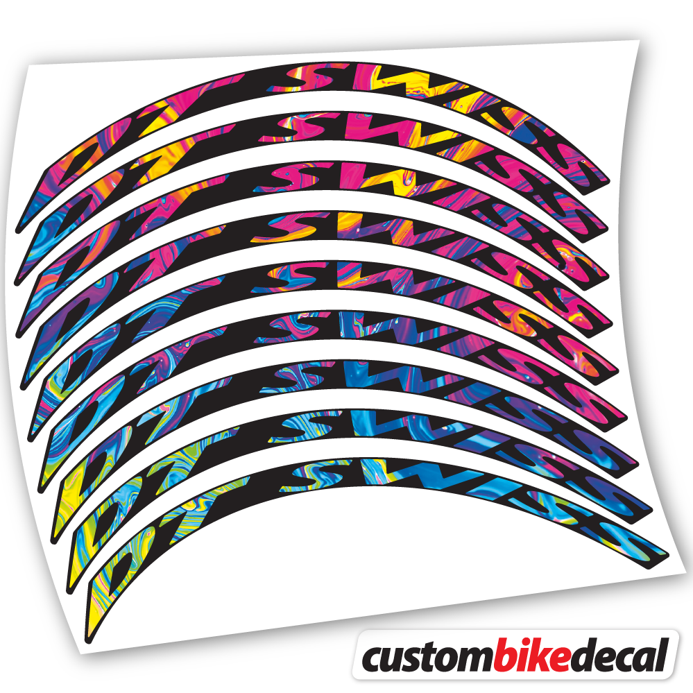 Decal DT Swiss, Mountain Wheel Bikes Sticker vinyl