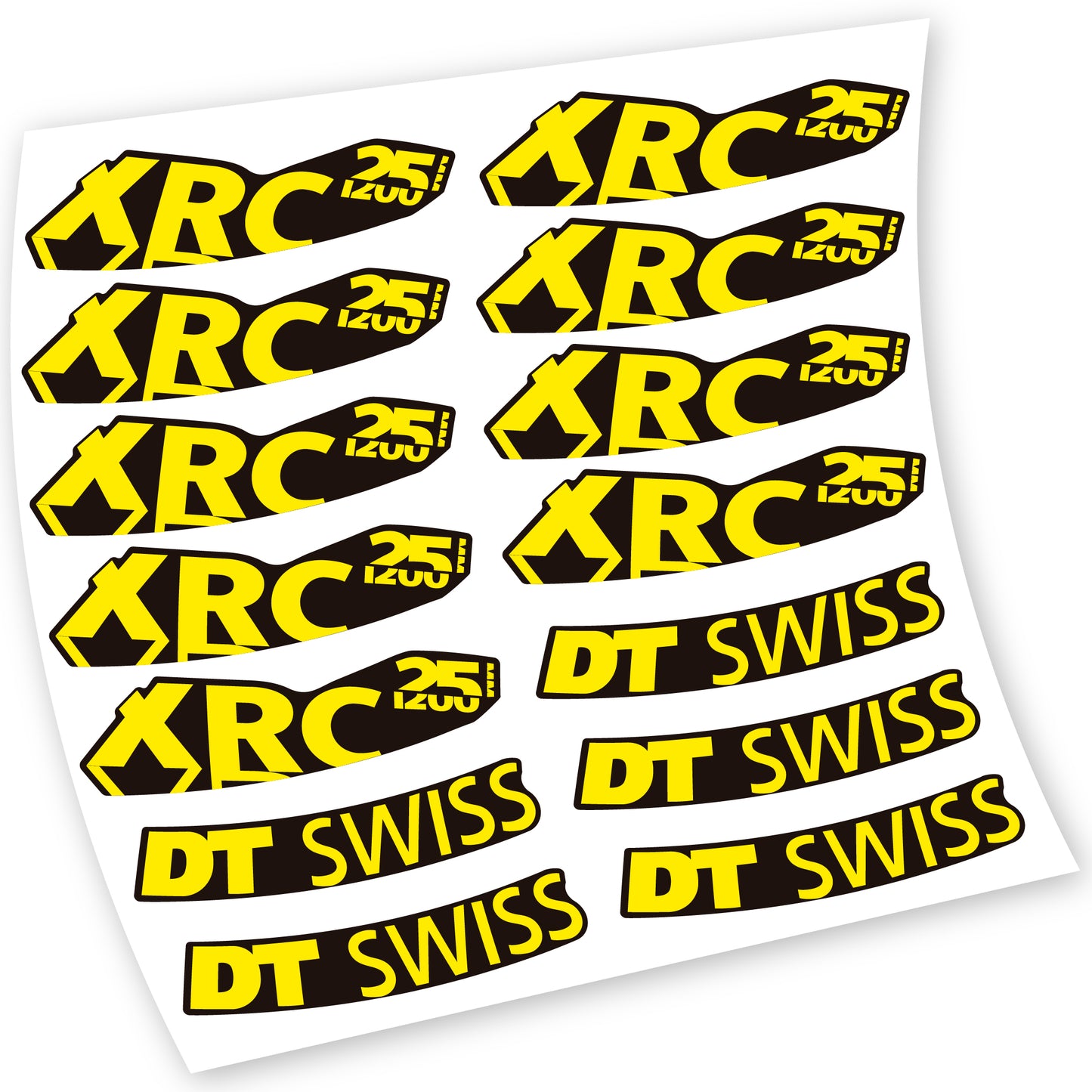 Aufkleber Mountainbike-Rad, DT Swiss XRC 25 1200