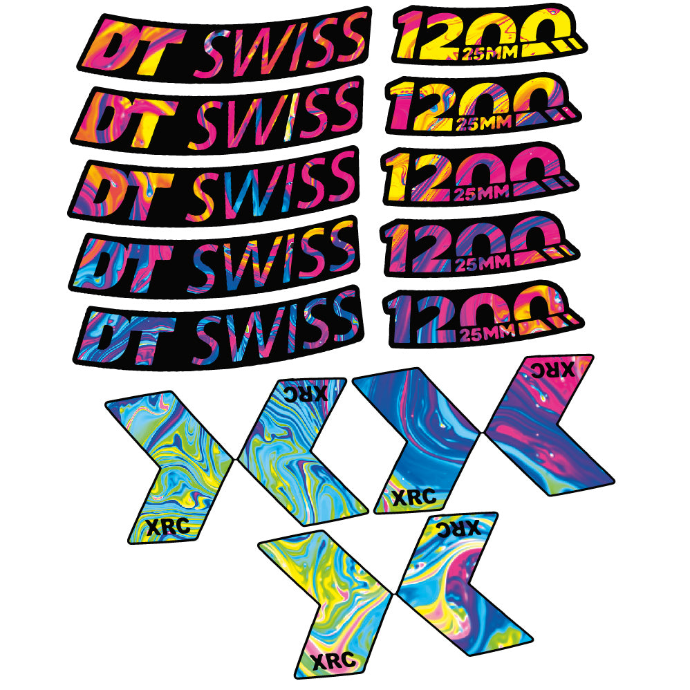 Aufkleber DT Swiss XRC 1200 Spline 25mm 2020, Mountain Wheel, Sticker Vinyl