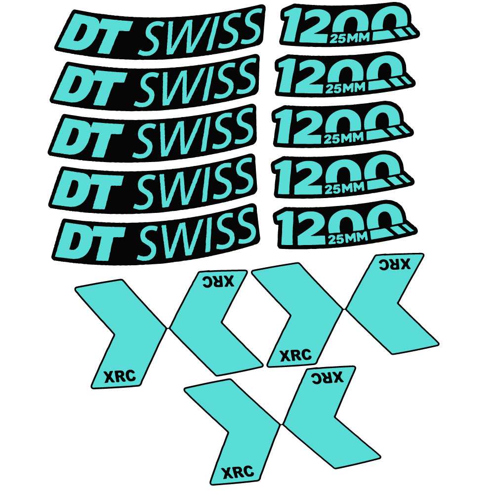 Aufkleber DT Swiss XRC 1200 Spline 25mm 2020, Mountain Wheel, Sticker Vinyl