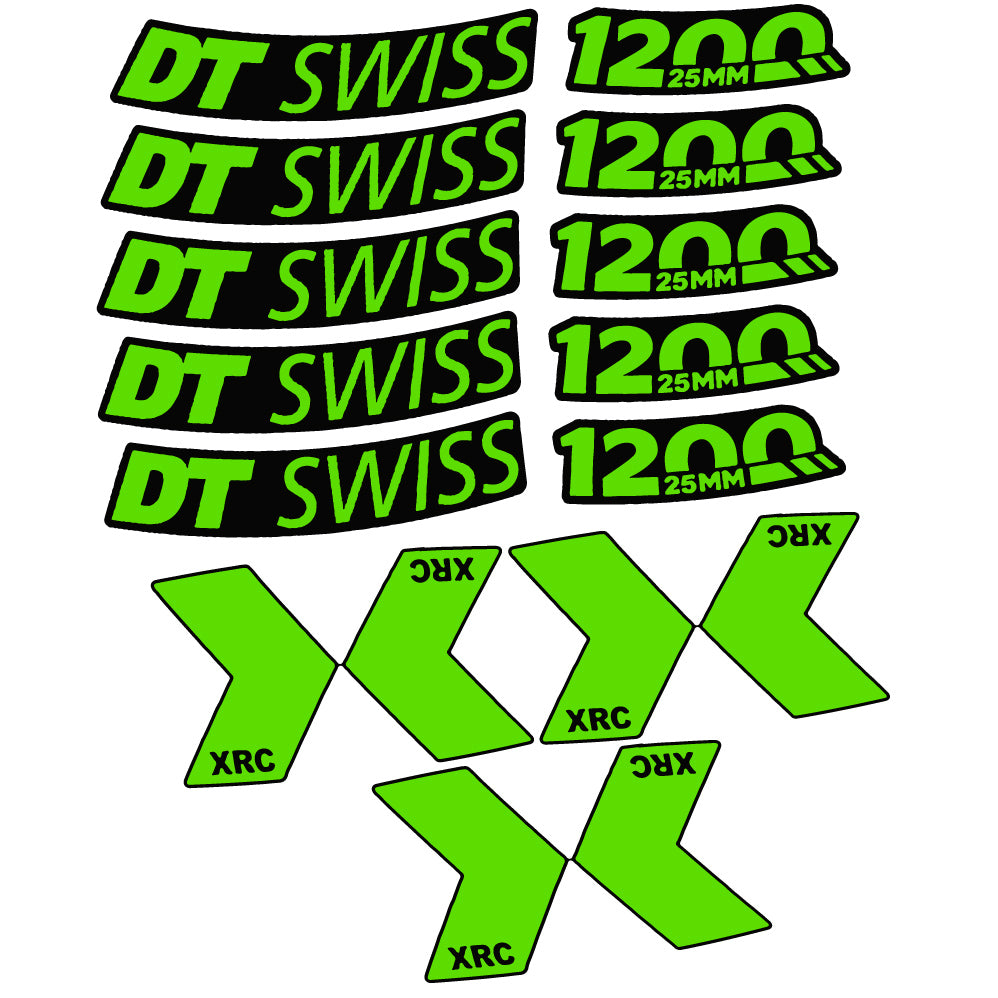 Decal DT Swiss XRC 1200 Spline 25mm 2020, Mountain Wheel, Sticker Vinyl