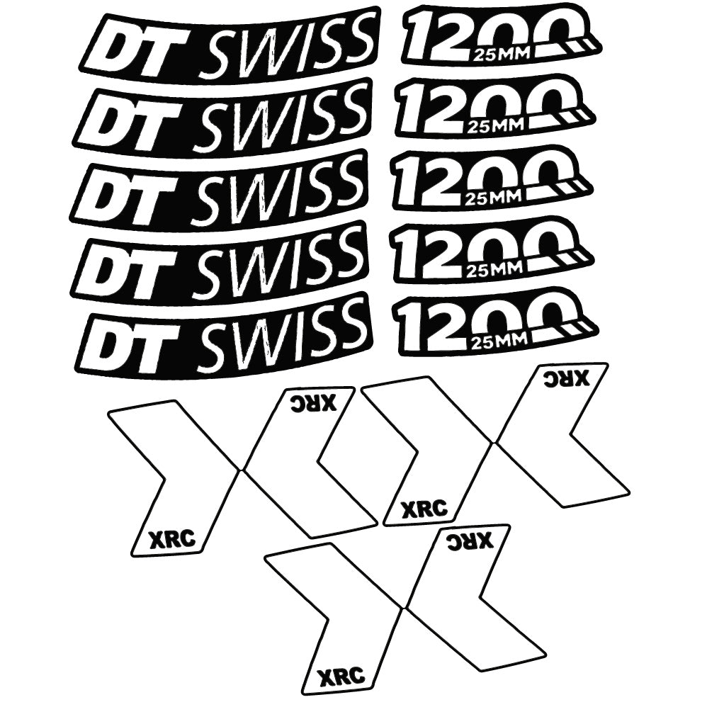 Aufkleber DT Swiss XRC 1200 Spline 25mm 2020, Mountain Wheel, Sticker Vinyl