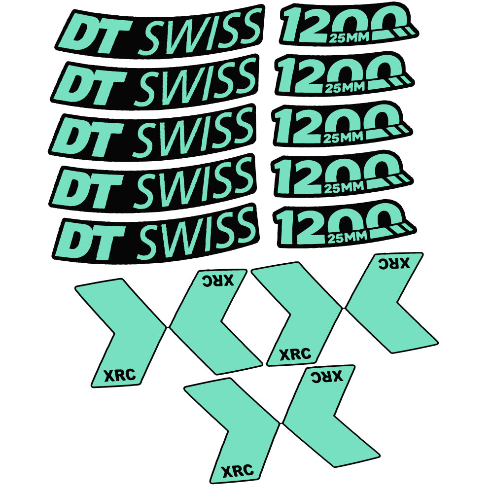 Aufkleber DT Swiss XRC 1200 Spline 25mm 2020, Mountain Wheel, Sticker Vinyl