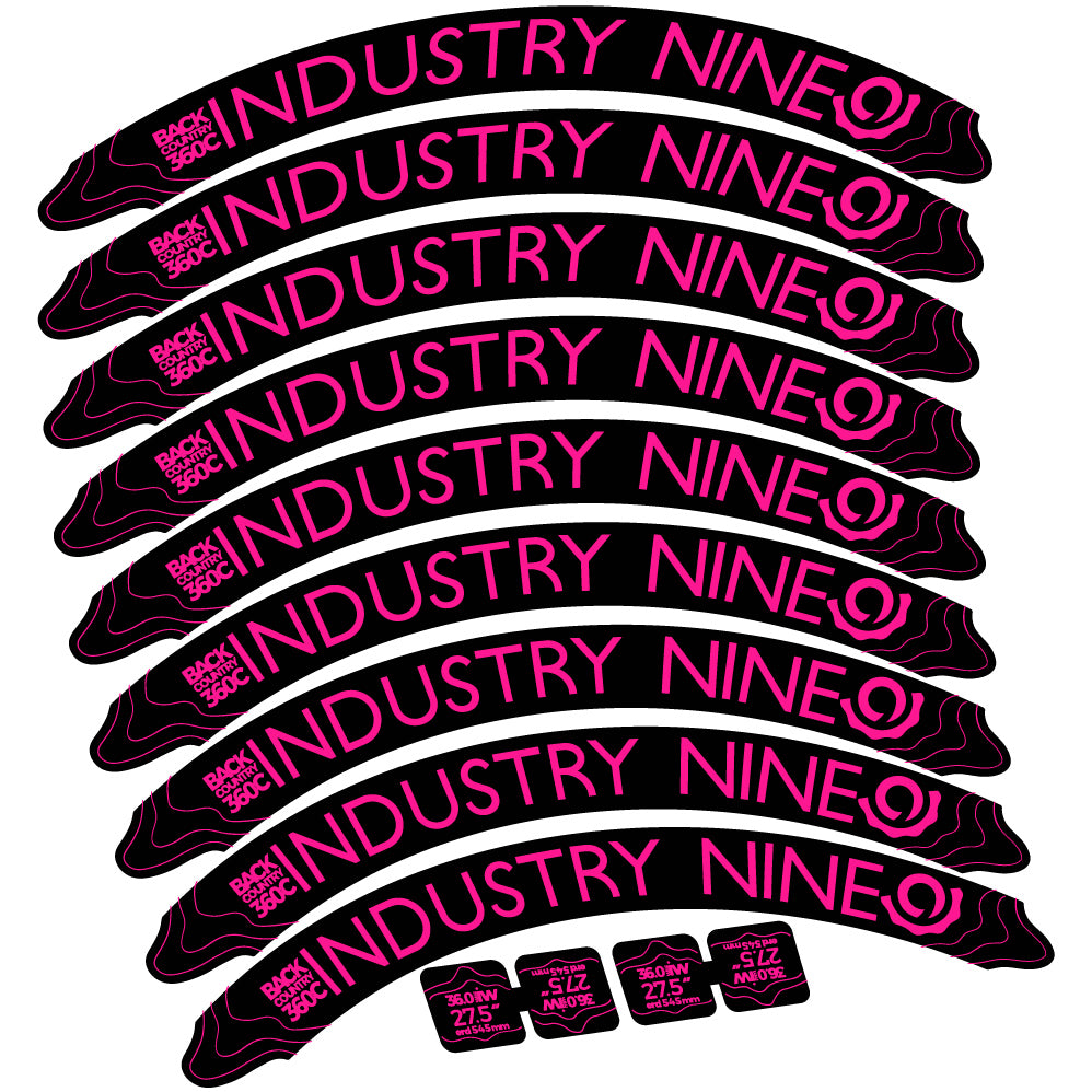 Decal Industry Nine Back Country 360 Carbon Tire Sticker Vinyl Graphics ...