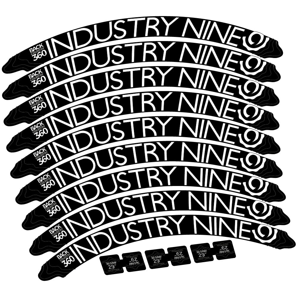 Aufkleber Industry Nine Back Country 360 Mountainbike-Aufkleber, Vinyl