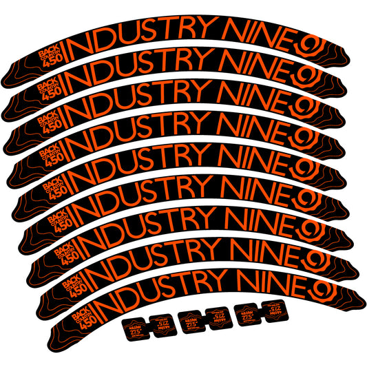 Aufkleber Industry Nine Back Country 450 Mountainbike-Aufkleber, Vinyl