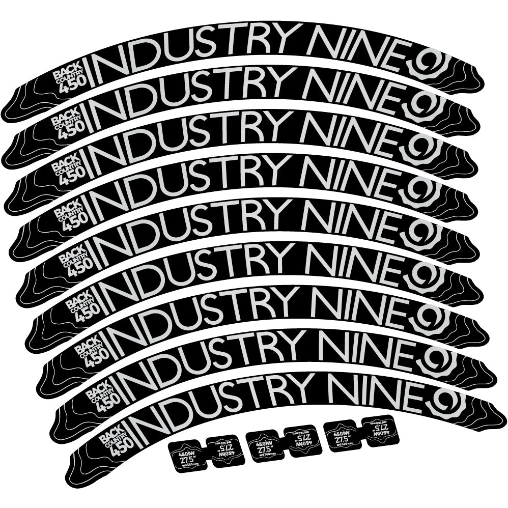 Aufkleber Industry Nine Back Country 450 Mountainbike-Aufkleber, Vinyl