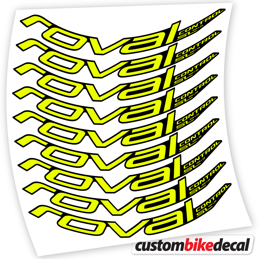 Decal Roval Control SL 2020, Mountain Wheel Bikes MTB 29 Sticker vinyl