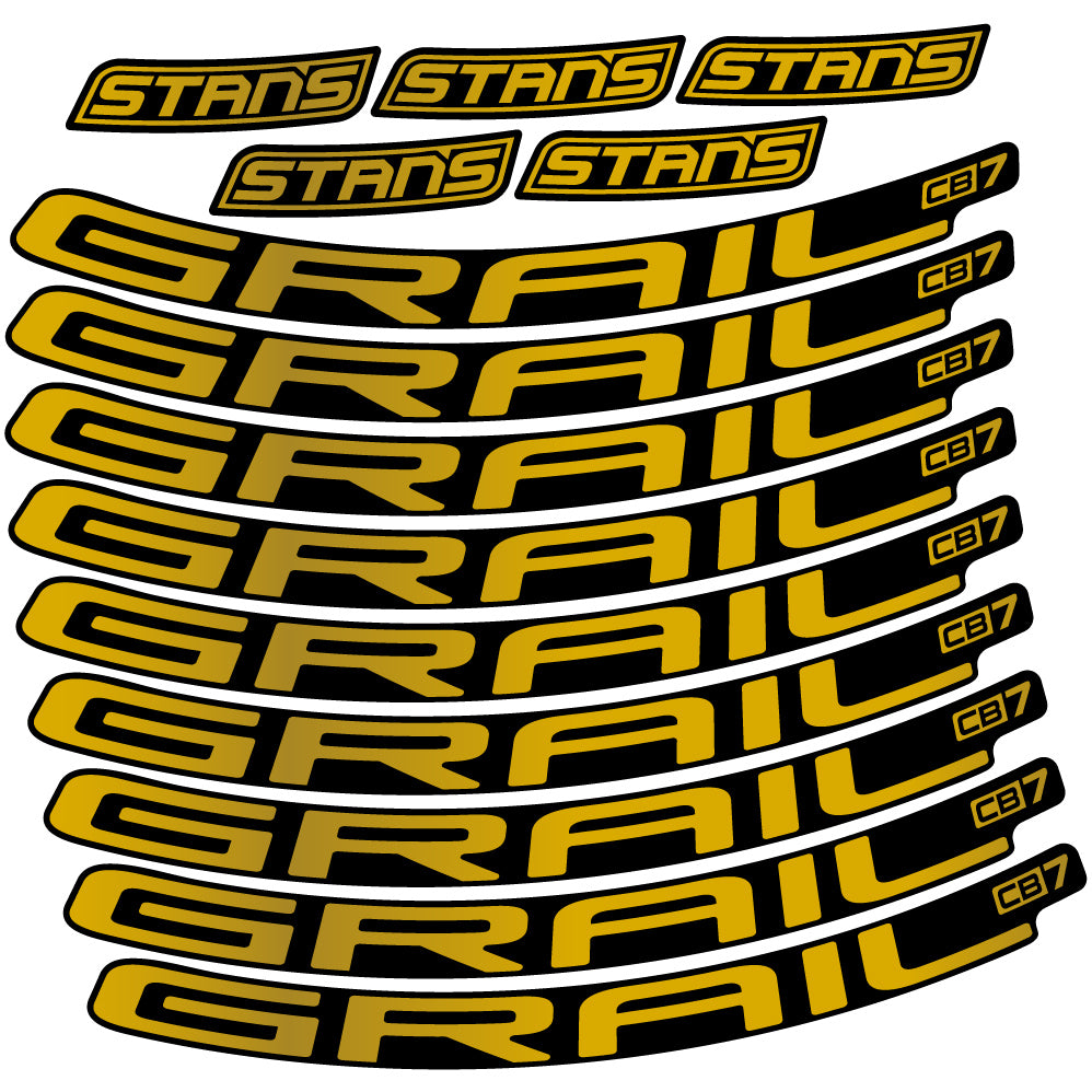 Aufkleber Stans Notubes Grail CB7, Mountain Wheel, Sticker Vinyl