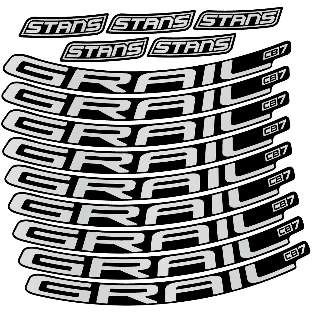 Aufkleber Stans Notubes Grail CB7, Mountain Wheel, Sticker Vinyl