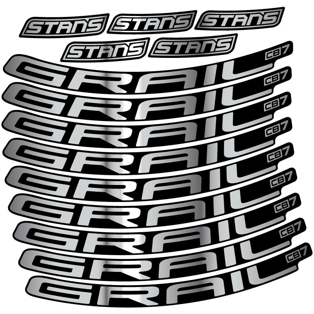 Aufkleber Stans Notubes Grail CB7, Mountain Wheel, Sticker Vinyl